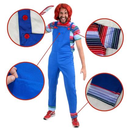 Imagem de Fantasia Boneco Assassino Adulto Halloween