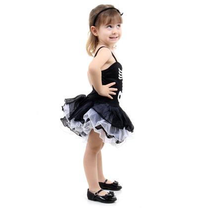 Imagem de Fantasia Bruxa Esqueleto com Tiara - Halloween