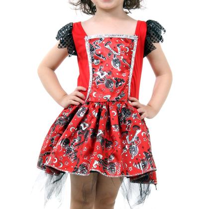 Imagem de Fantasia Bruxa Vermelha com Manga Paete Infantil - Halloween