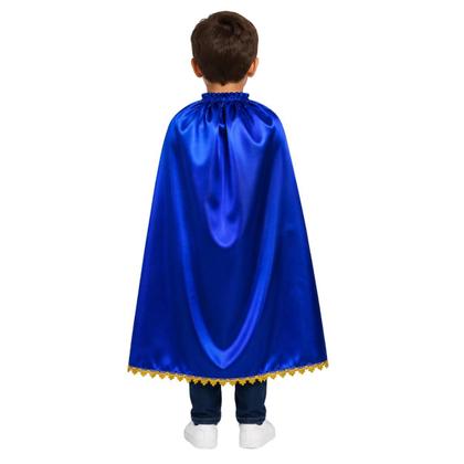 Imagem de Fantasia Capa Príncipe Infantil - - Azul - Único