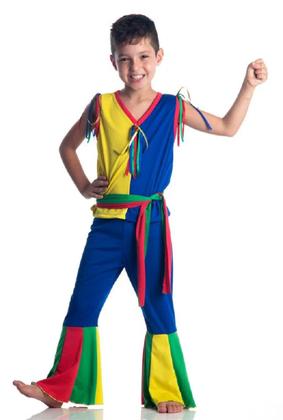 Imagem de Fantasia Carnaval Frevo Infantil Masculino Menino c/ Cinto