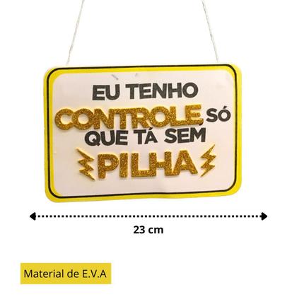 Imagem de Fantasia Carnaval Masculina Solteiro Plaquinha Controle sem Pilha