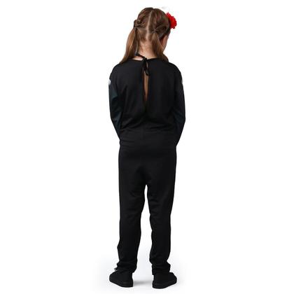 Imagem de Fantasia Caveira Mexicana Estampado Infantil Halloween
