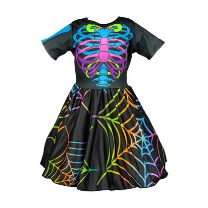 Imagem de Fantasia Caveira Mexicana Infantil Esqueleto de Halloween