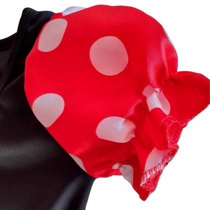 Imagem de Fantasia da Minnie Menina Vestido Vermelho Infantil