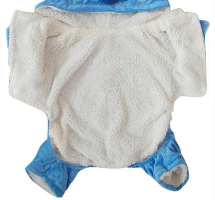 Imagem de Fantasia de animal de estimação com capuz Nekewe Shark Style, pijama de inverno