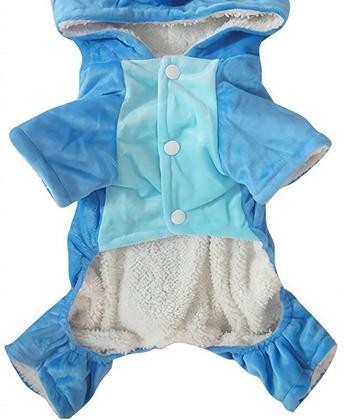 Imagem de Fantasia de animal de estimação com capuz Nekewe Shark Style, pijama de inverno