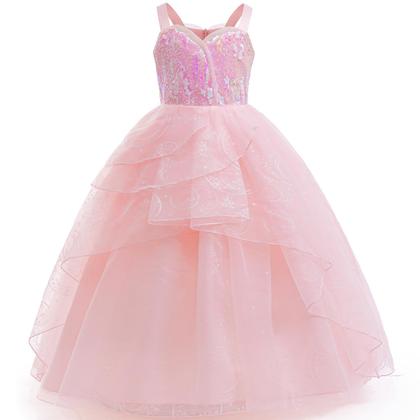 Imagem de Fantasia de bruxa para meninas Encfoeo, vestido de tule rosa com conjunto de 8 peças