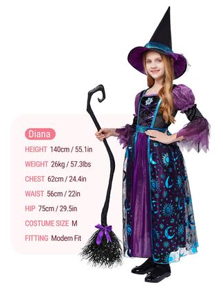 Imagem de Fantasia de bruxa Spooktacular Creations Moon Shimmer Girl 10-12y