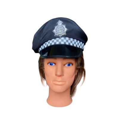 Imagem de Fantasia de Casal Policial Chapéu Quepe Carnaval -Kit 2 un