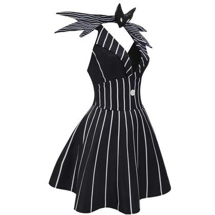 Imagem de Fantasia De Cosplay De Jack Skellington Para Halloween E Natal, Traje De Decoração De Desenho