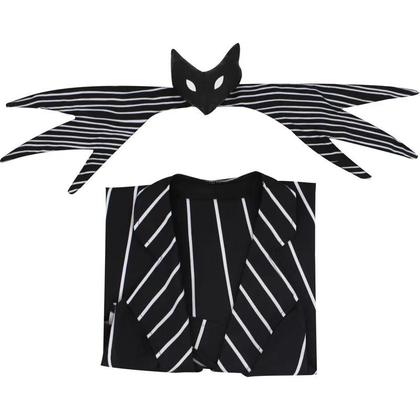 Imagem de Fantasia De Cosplay De Jack Skellington Para Halloween E Natal, Traje De Decoração De Desenho