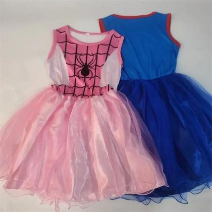 Imagem de Fantasia De Cosplay De Menina Homem-Aranha Rosa Para Crianças, Vestido Para Halloween E Natal,