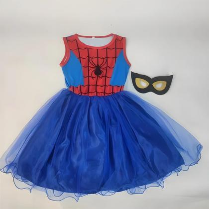 Imagem de Fantasia De Cosplay De Menina Homem-Aranha Rosa Para Crianças, Vestido Para Halloween E Natal,