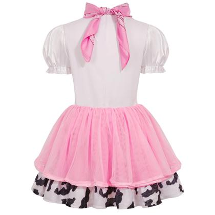 Imagem de Fantasia de cowgirl Gomukot Direct para meninas de Halloween de 3 a 10 anos