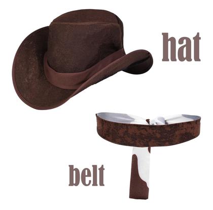 Imagem de Fantasia de cowgirl TOGROP para meninas, conjunto de 6 peças de 8 a 10 anos