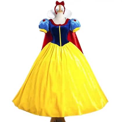 Imagem de Fantasia De Halloween plus Size Para Adultos Vestido De Princesa Branca De Neve Para Mulheres