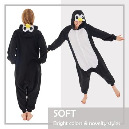 Imagem de Fantasia de macacão NEWCOSPLAY Black Penguin tamanho adulto GG