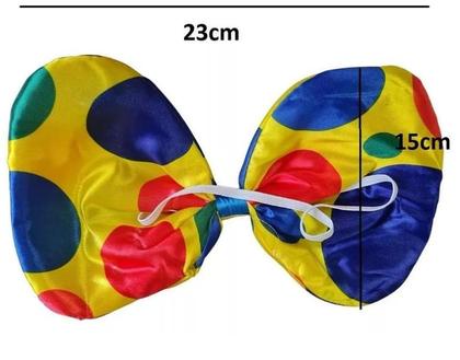 Imagem de Fantasia de Palhaço Unissex C/ Nariz e Gravata Circo Festas