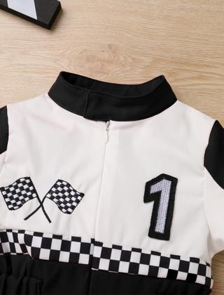 Imagem de Fantasia de piloto de corrida para bebês, macacão infantil IMEKIS 12-18M