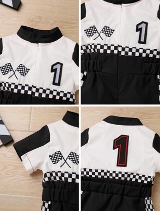 Imagem de Fantasia de piloto de corrida para bebês, macacão infantil IMEKIS 12-18M