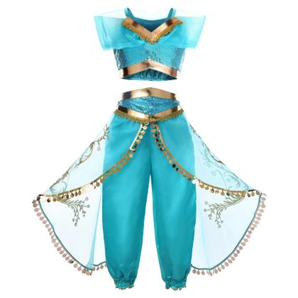 Imagem de Fantasia De Princesa Jasmine Para Meninas, Vestido De Carnaval De Veneza, Rio, Aladdin, Festa De