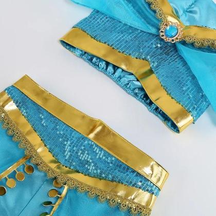 Imagem de Fantasia De Princesa Jasmine Para Meninas, Vestido De Carnaval De Veneza, Rio, Aladdin, Festa De