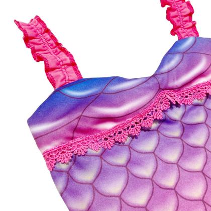Imagem de Fantasia de Sereia com Cauda Infantil Vestido Sereia Rosa Sulamericana 935725