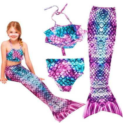 Imagem de Fantasia de Sereia Com Cauda Piscina e Praia