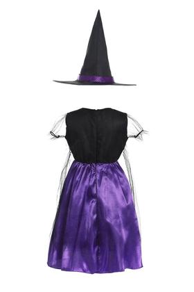 Imagem de Fantasia De Vampira Para Meninas, Vestido Longo Tutu, Traje Gótico De Carnaval Com Penas