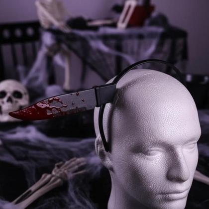 Imagem de Fantasia de Zumbi Infantil Luxo C/ Tiara Faca Morto Vivo Halloween