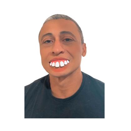 Imagem de Fantasia Dentão Dente Ronaldinho Engraçado Cosplay Carnaval