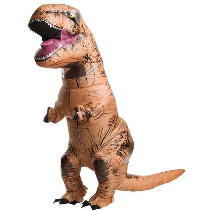 Imagem de Fantasia Dinossauro Inflável Adulto Halloween Carnaval T-rex