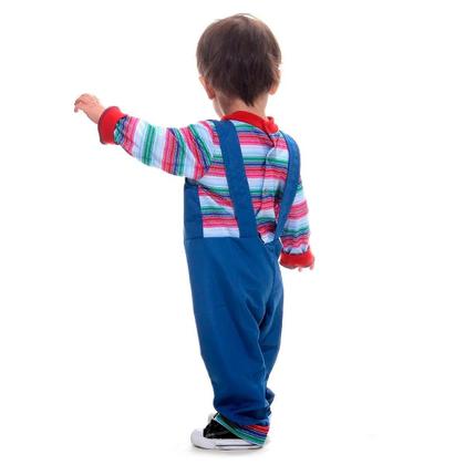 Imagem de Fantasia do Chucky Bebê de Halloween Roupa Boneco Assassino