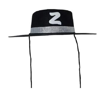 Imagem de Fantasia do Zorro Adulto - 3 Peças Chapéu Capa e Mascara