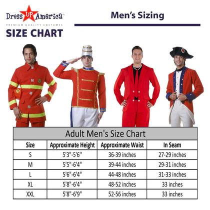Imagem de Fantasia Dress Up America Adult Fire Fighter Black XL