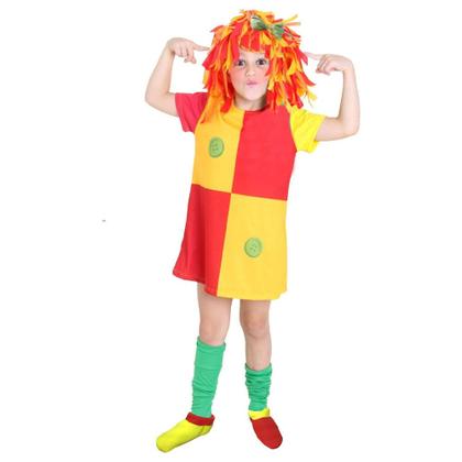 Imagem de Fantasia Emília Infantil Luxo Vestido com Acessórios