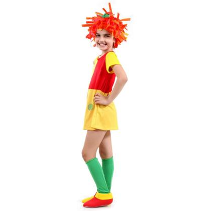 Imagem de Fantasia Emília Infantil Luxo Vestido com Acessórios