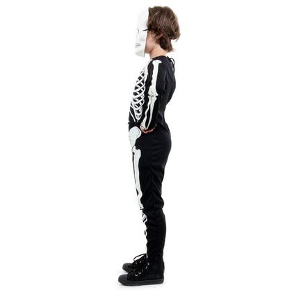Imagem de Fantasia Esqueleto Infantil Longo com Máscara Halloween