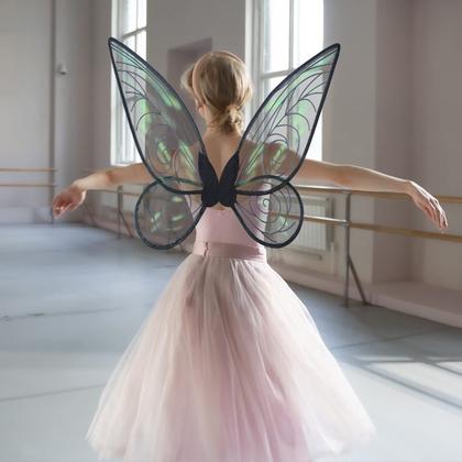 Imagem de Fantasia Fairy Wings para adultos e meninas de quescu (Black)
