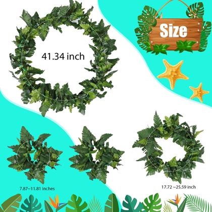 Imagem de Fantasia feminina havaiana Hercicy, 6 peças, saia hula, blusa curta