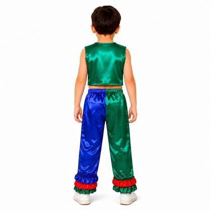 Imagem de Fantasia Frevo Infantil Masculino Completa Carnaval Roupa Festa Típica Regional Pernambuco Folclore Estados Brasileiros