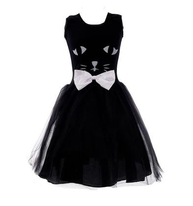 Imagem de Fantasia Gatinha Infantil de Luxo Vestido Orelhinha e Rabinho