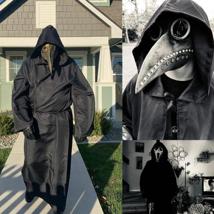 Imagem de Fantasia Graduation Mall Sith Robe Halloween Jedi Black Adult