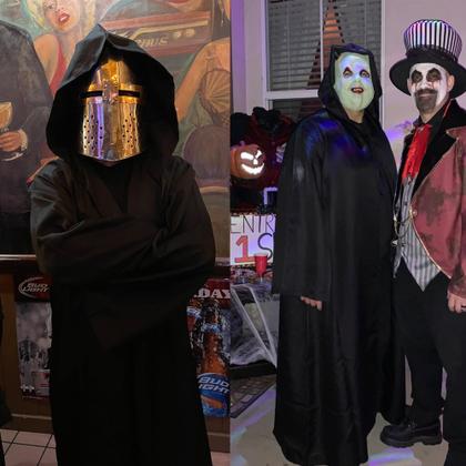 Imagem de Fantasia Graduation Mall Sith Robe Halloween Jedi Black Adult