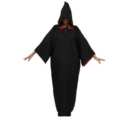 Imagem de Fantasia Halloween Adulto Capa da Morte Com Foice Túnica c/ Capuz Assustadora Completa