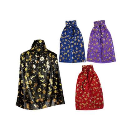 Imagem de Fantasia Halloween Bruxa Mago Chapéu + Capa 120cm Sortido