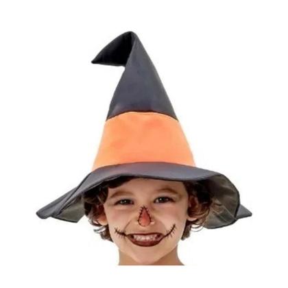 Imagem de Fantasia Halloween Bruxo Menino Infantil com Chapéu Roupa de Bruxo para Menino Anjo 307