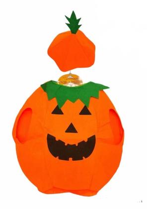Imagem de Fantasia Infantil Abóbora C/ Chapéu Halloween Dia Das Bruxas