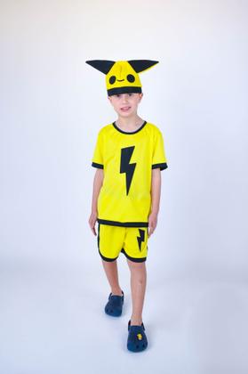 Imagem de Fantasia Infantil Conjunto Menino Amarelo Com Bone Muvile